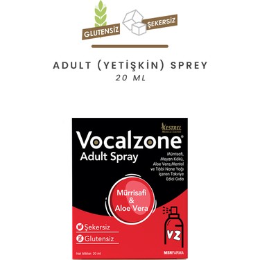 Vocalzone Yetişkin Boğaz Spreyi 20 ml