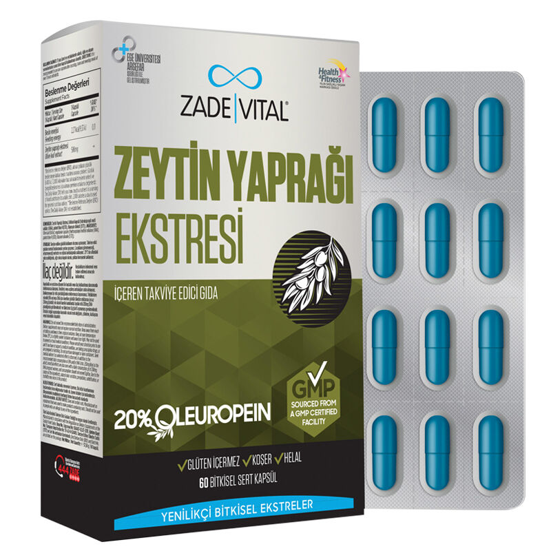 Zade Vital Zeytin Yaprağı Ekstresi 60 Kapsül